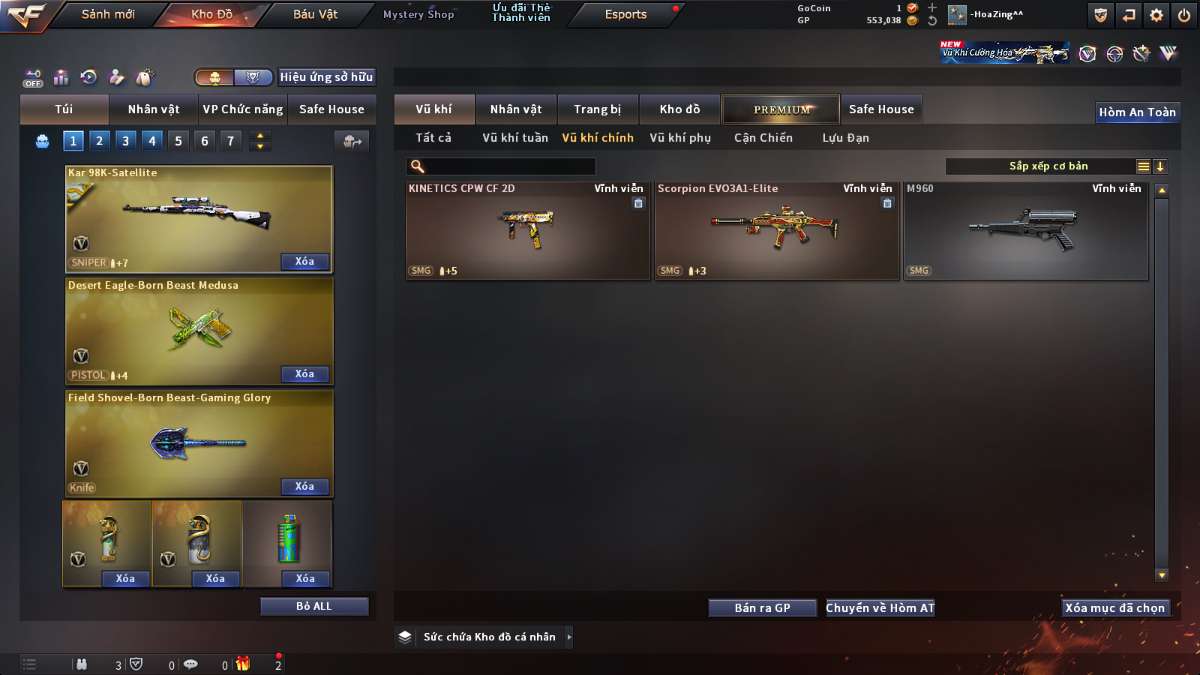 shop acc cf uy tin gia re